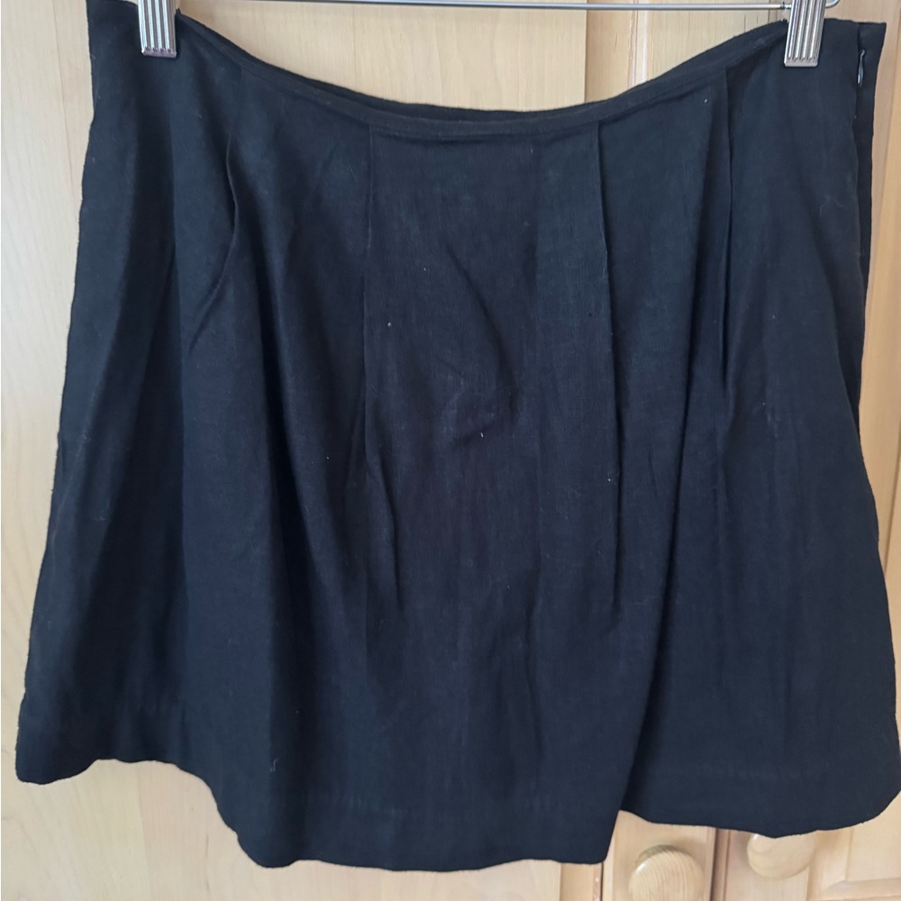 Banana Republic Black Flared A-Line Skort